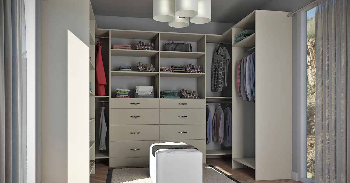 Image of a walk in closet