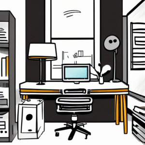 home office chair and style of desk