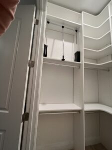 pull-down closet rods