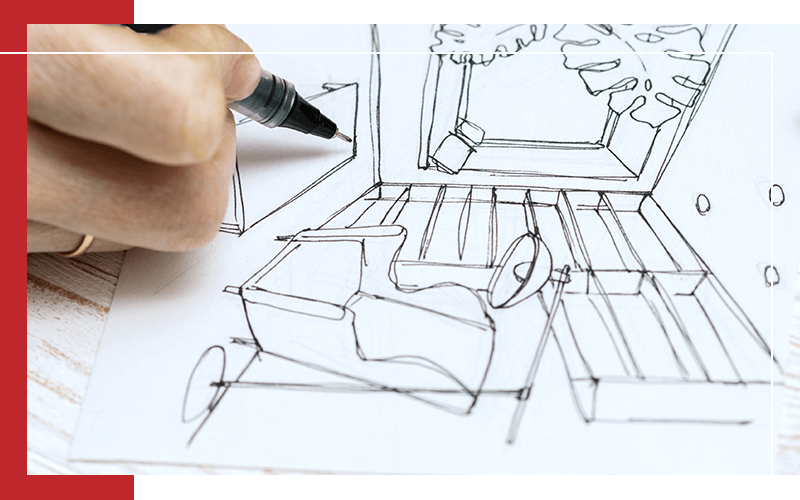 image of sketching shelving