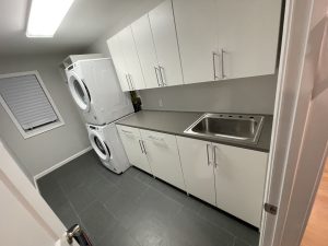 laundry room custom cabinets